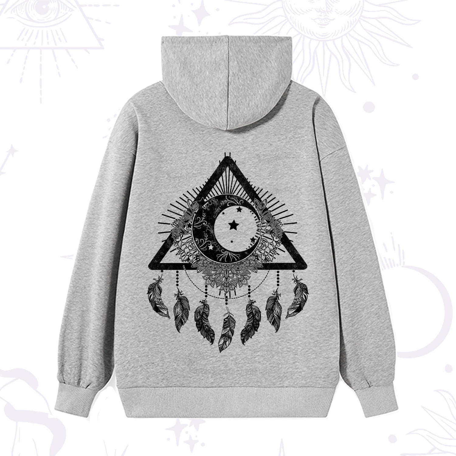 Purplehecate Starry Moon Dreamcatcher Hoodie