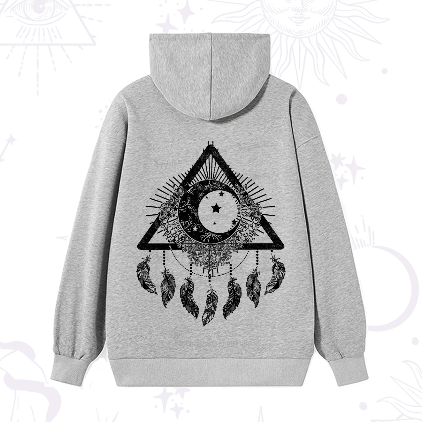 Purplehecate Starry Moon Dreamcatcher Hoodie