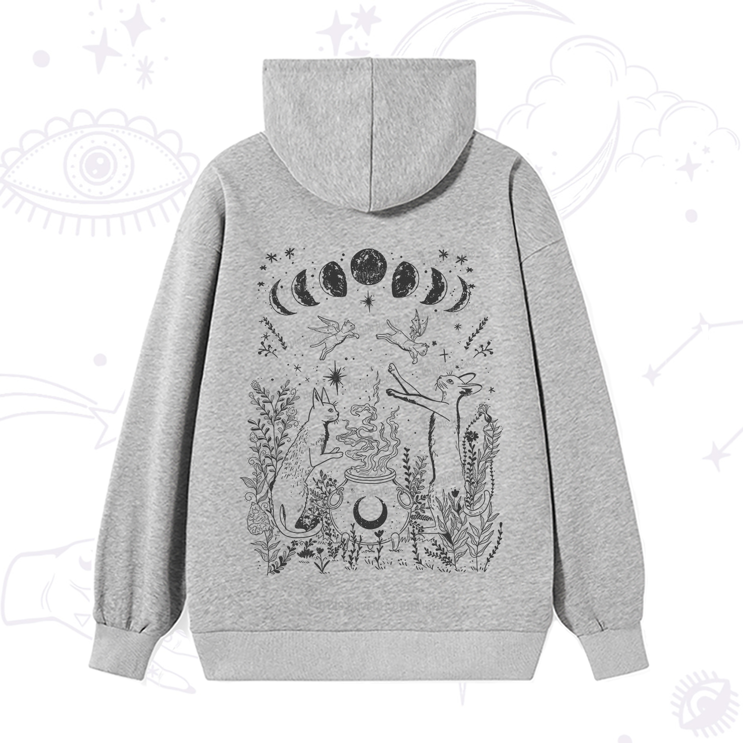 Purplehecate Celestial Cat Hoodie