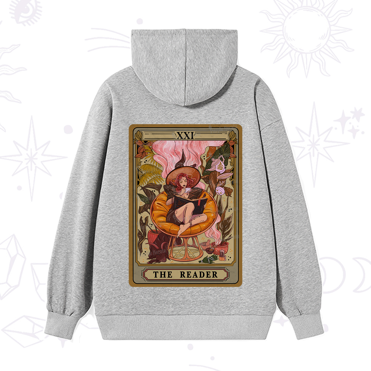 Purplehecate The Reader Tarot Card Hoodie