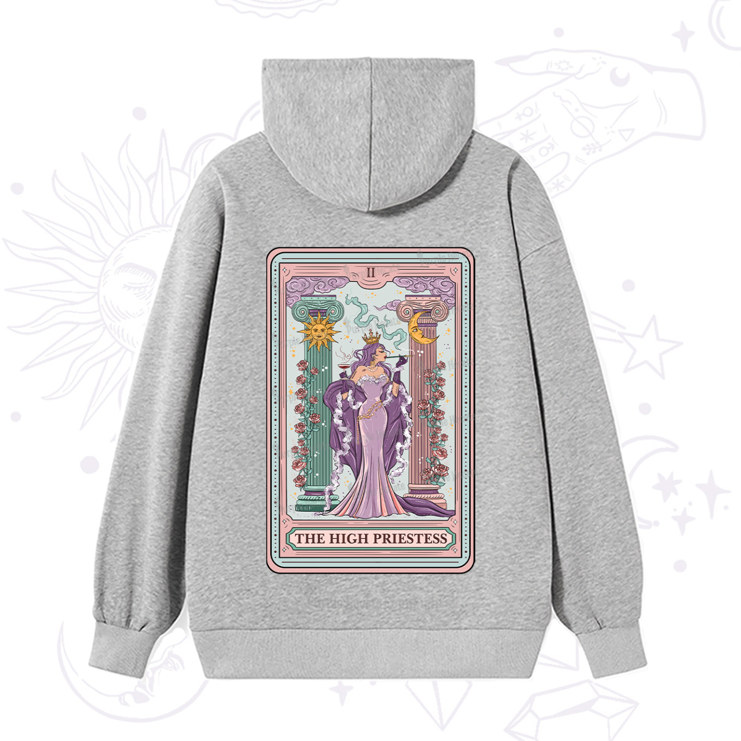 Purplehecate The High Priestess Tarot Card Hoodie