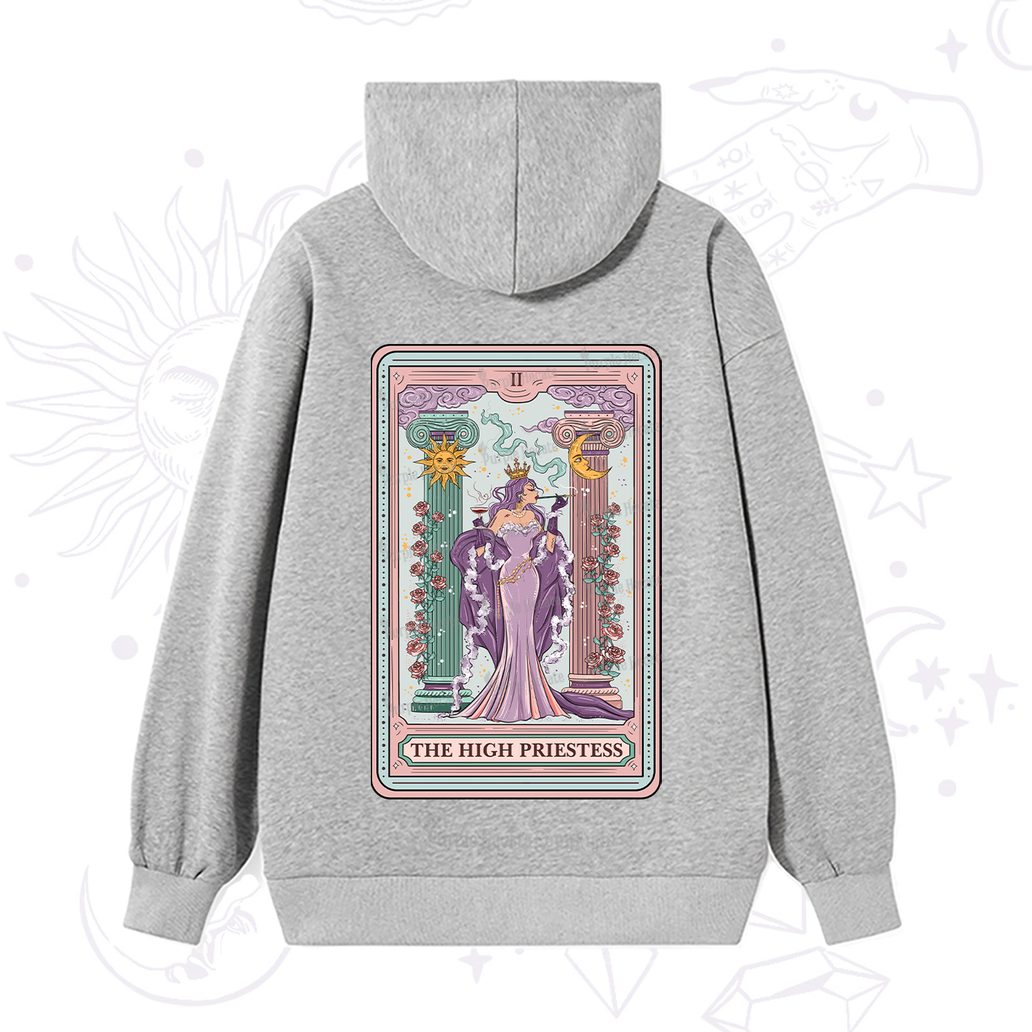 Purplehecate The High Priestess Tarot Card Hoodie