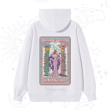 Purplehecate The High Priestess Tarot Card Hoodie