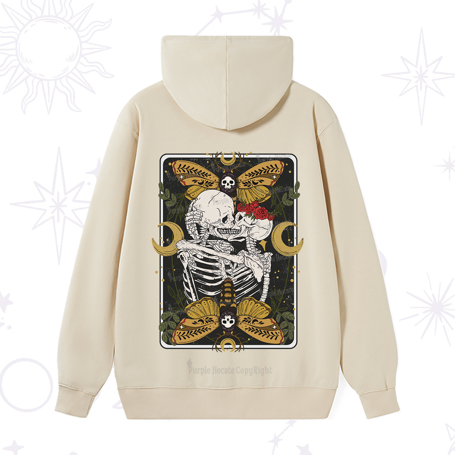 Purplehecate Deathless Moonlit Love Hoodie