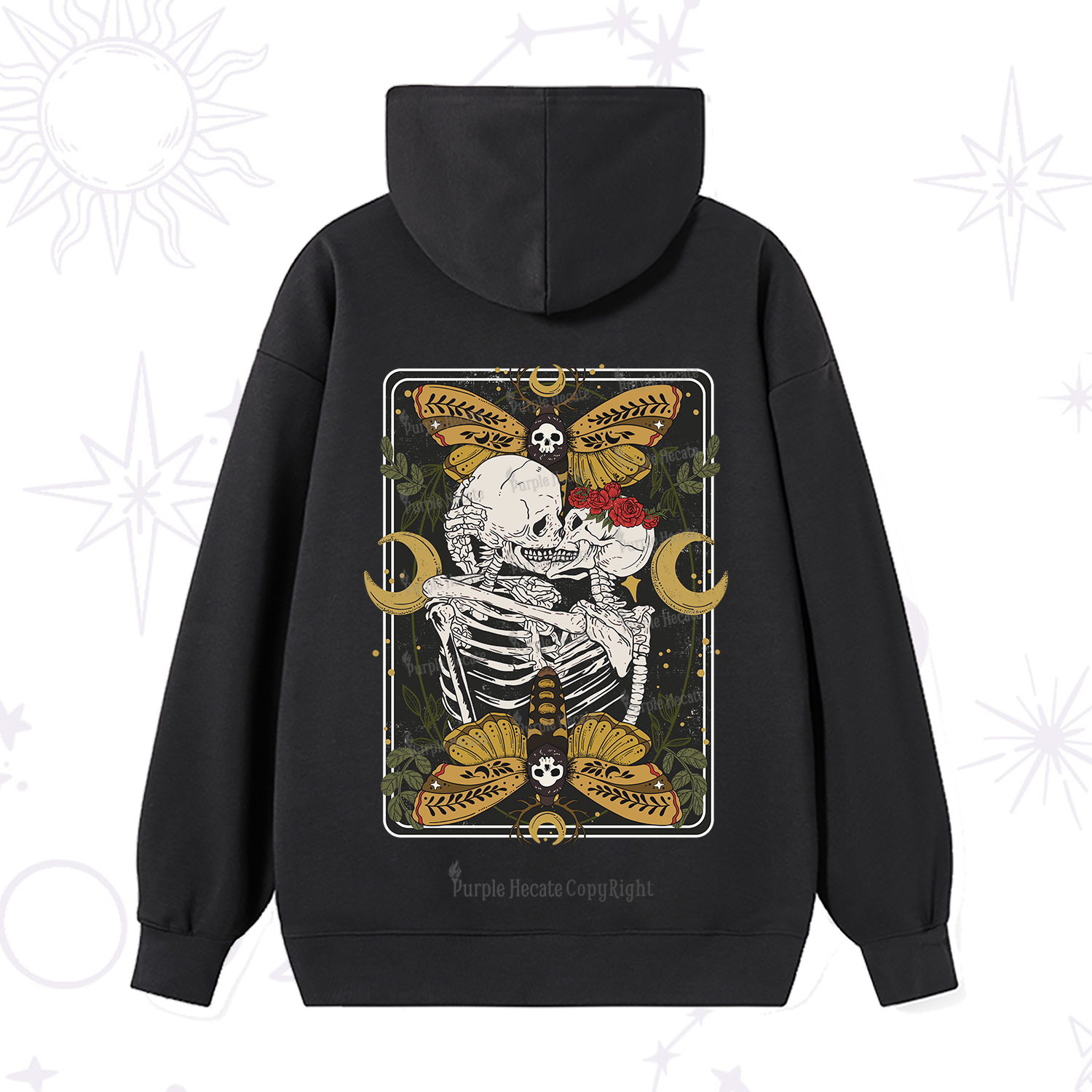 Purplehecate Deathless Moonlit Love Hoodie