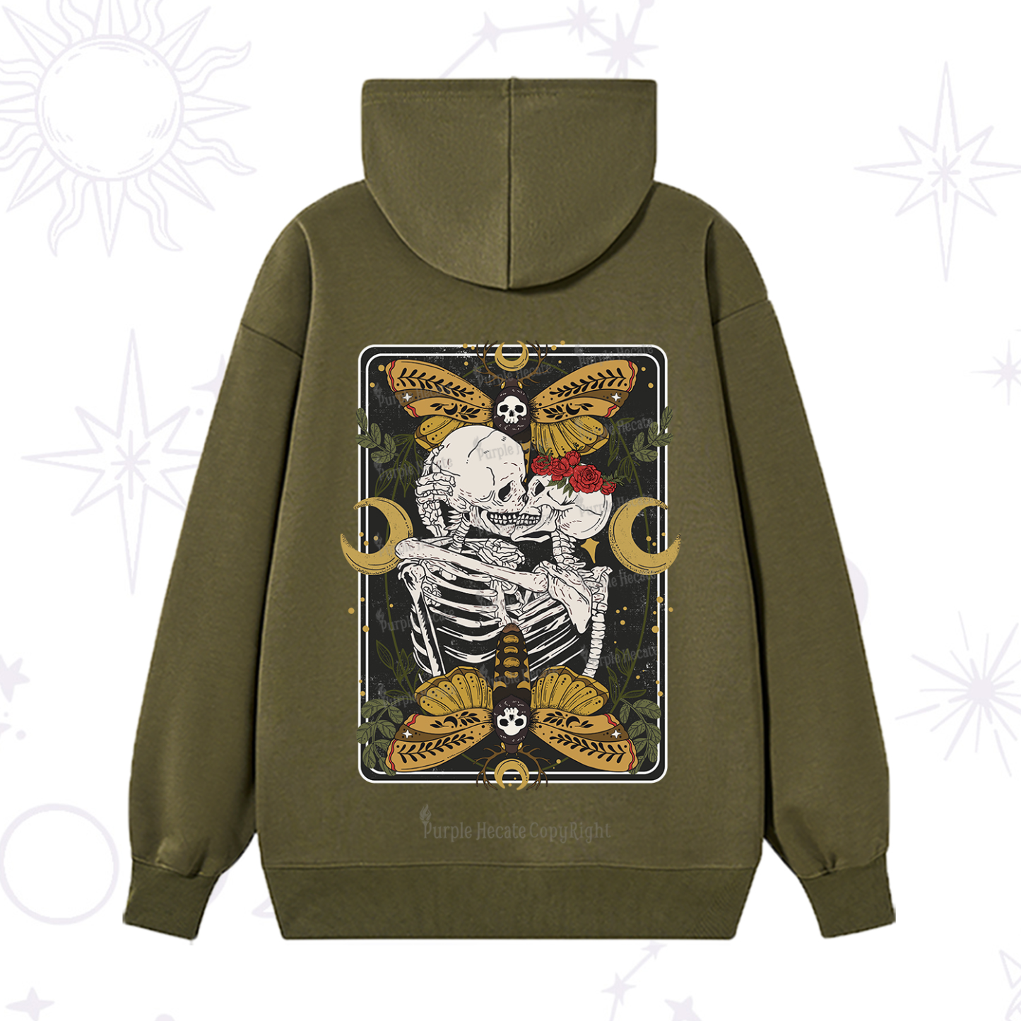 Purplehecate Deathless Moonlit Love Hoodie
