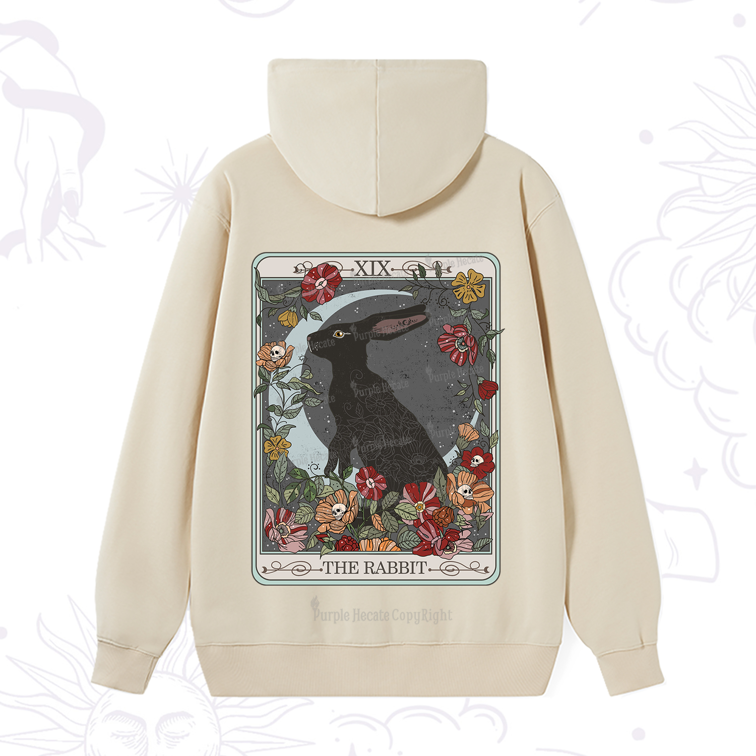 Purplehecate The Rabbit Tarot Hoodie