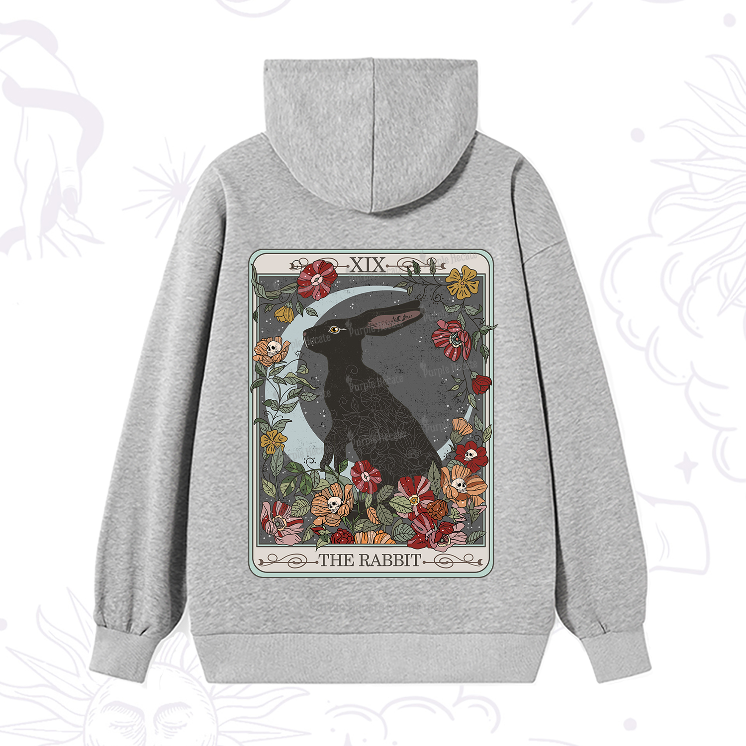 Purplehecate The Rabbit Tarot Hoodie