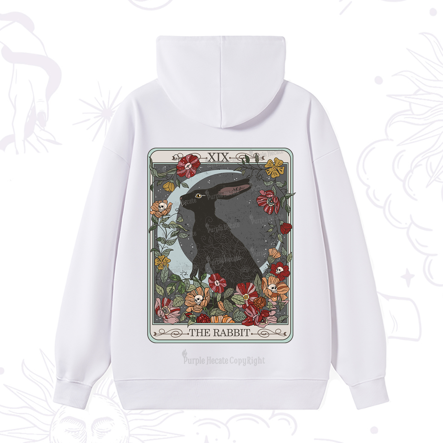 Purplehecate The Rabbit Tarot Hoodie