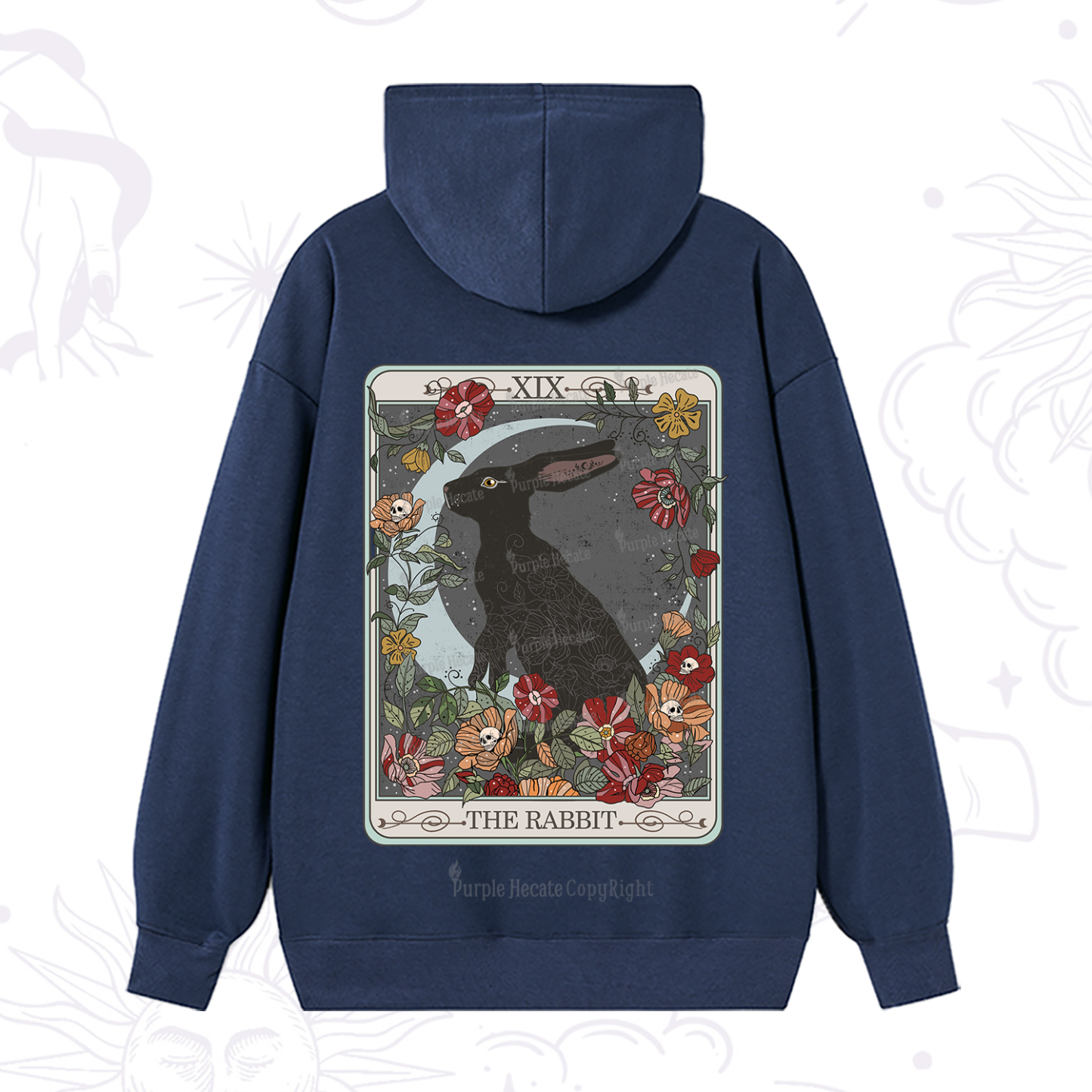 Purplehecate The Rabbit Tarot Hoodie