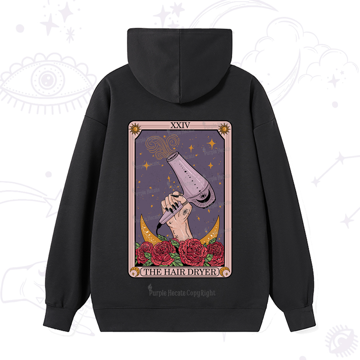 Purplehecate The Hair Dryer Tarot Hoodie