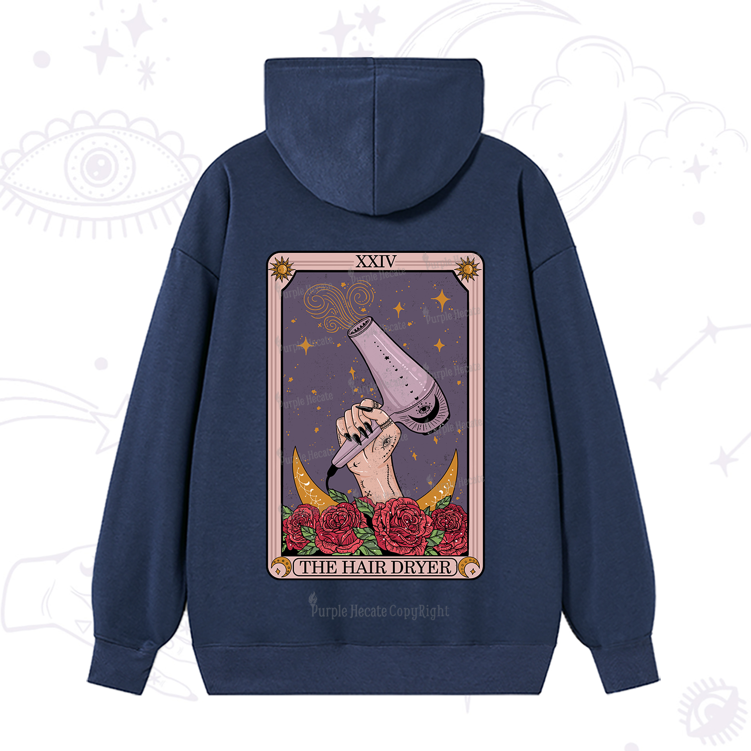 Purplehecate The Hair Dryer Tarot Hoodie