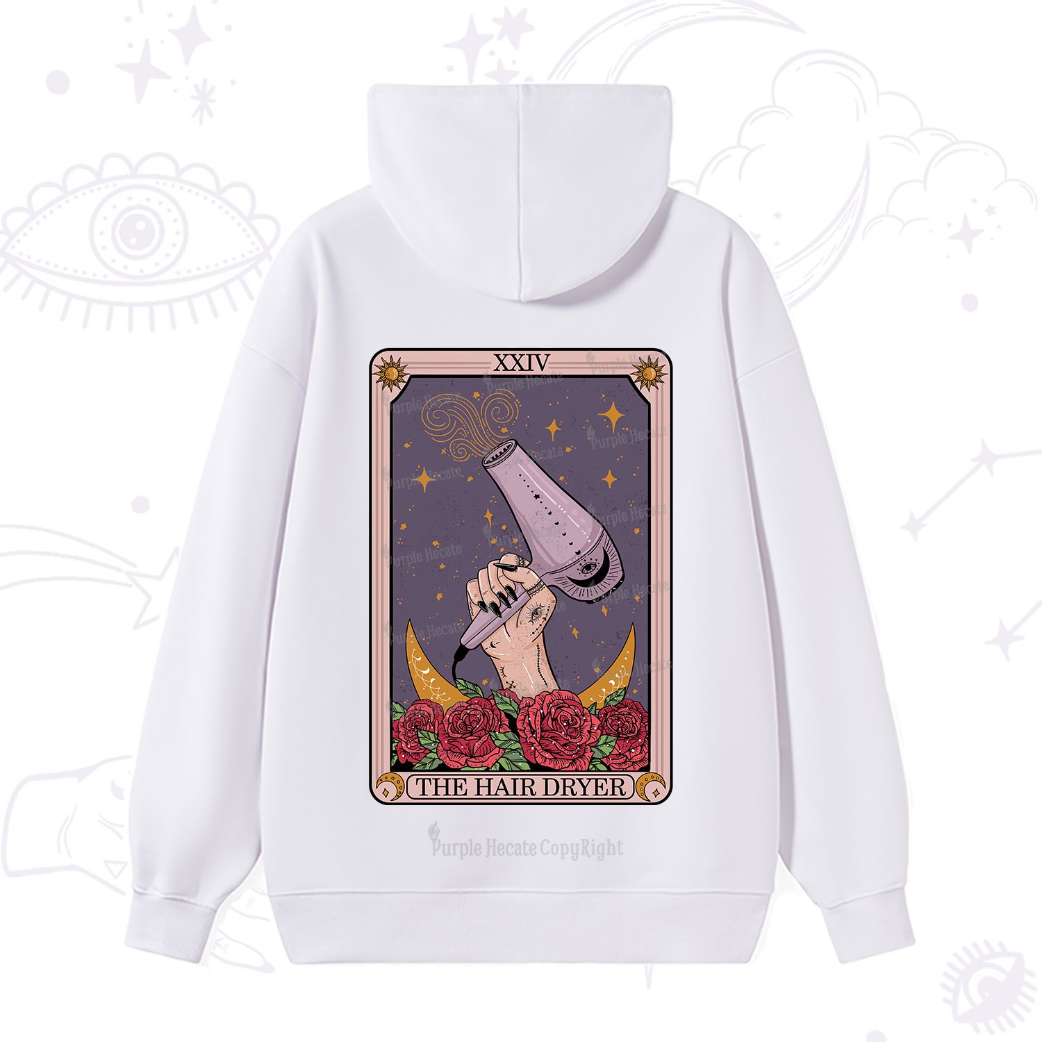 Purplehecate The Hair Dryer Tarot Hoodie