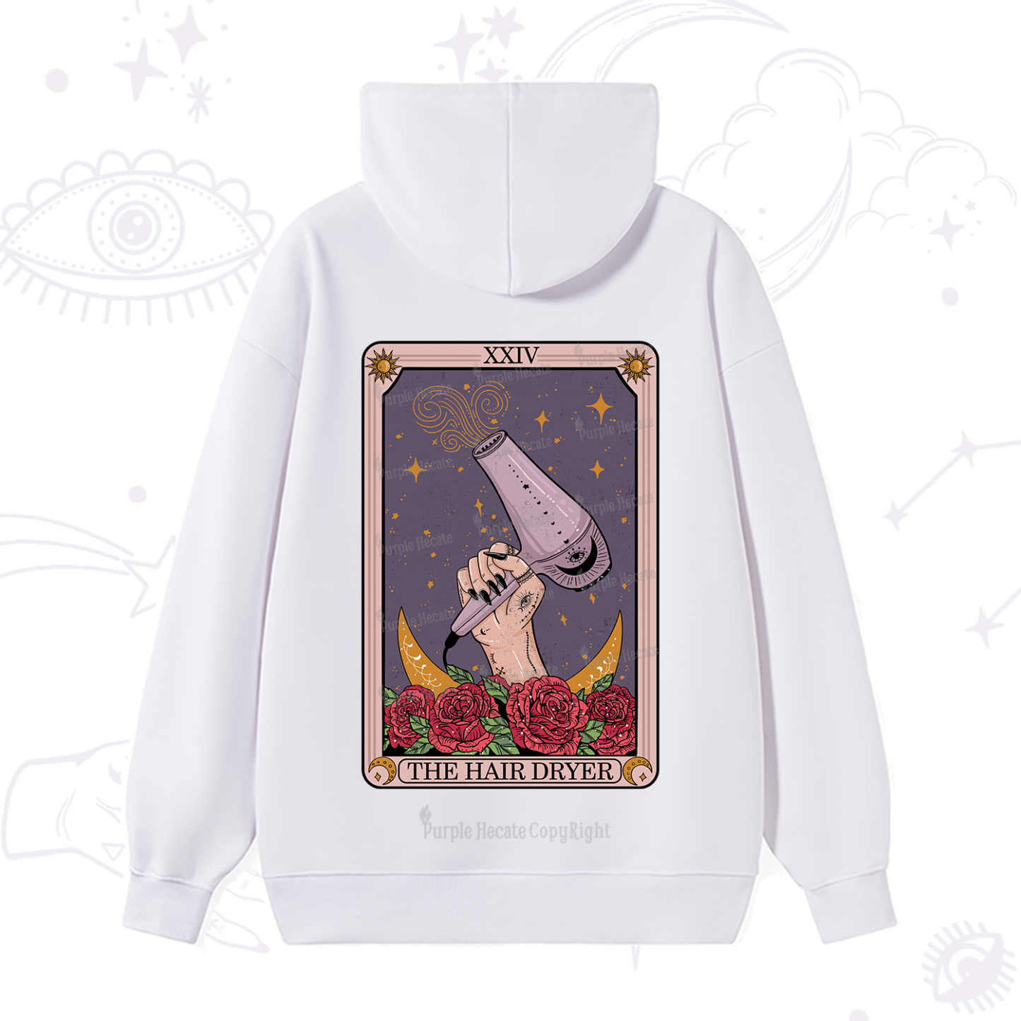 Purplehecate The Hair Dryer Tarot Hoodie