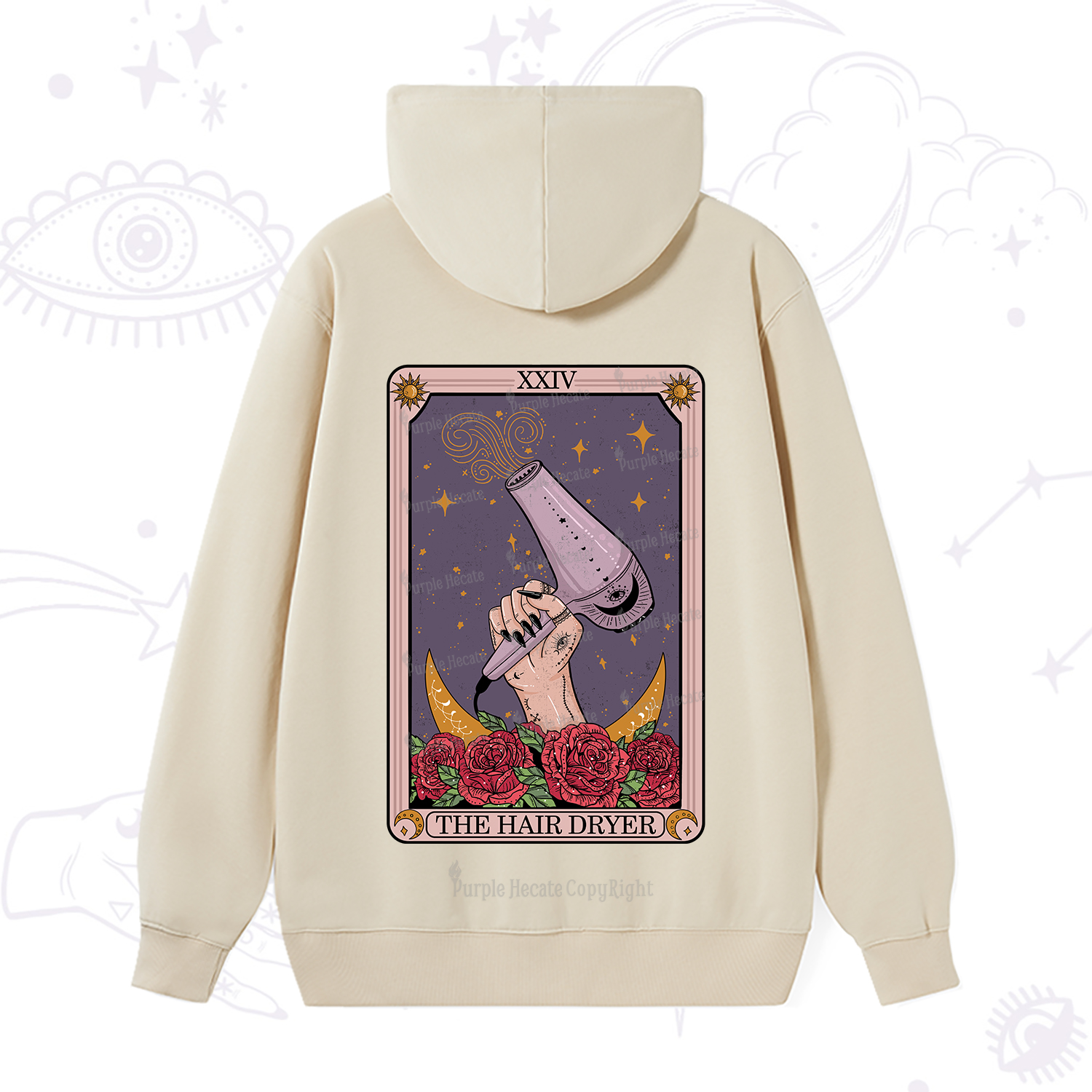 Purplehecate The Hair Dryer Tarot Hoodie