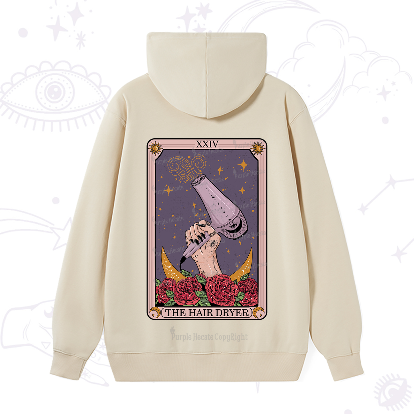 Purplehecate The Hair Dryer Tarot Hoodie