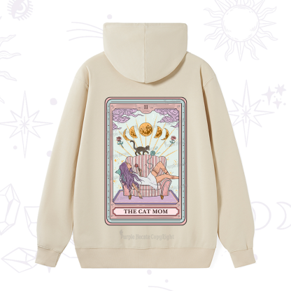 Purplehecate The Cat Mom Tarot Hoodie