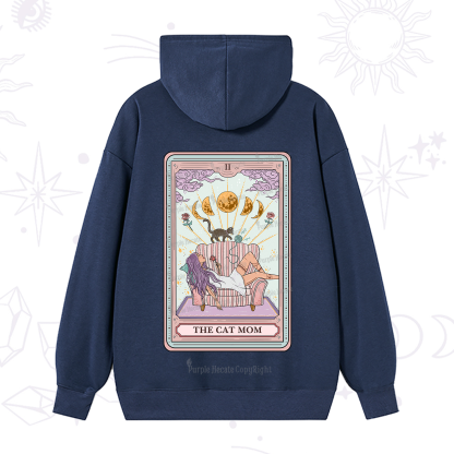 Purplehecate The Cat Mom Tarot Hoodie