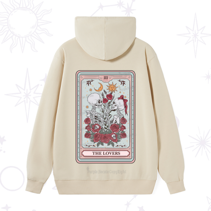 Purplehecate The Lovers Skeleton Tarot Hoodie