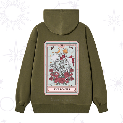 Purplehecate The Lovers Skeleton Tarot Hoodie