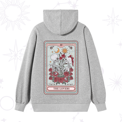 Purplehecate The Lovers Skeleton Tarot Hoodie