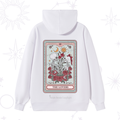 Purplehecate The Lovers Skeleton Tarot Hoodie