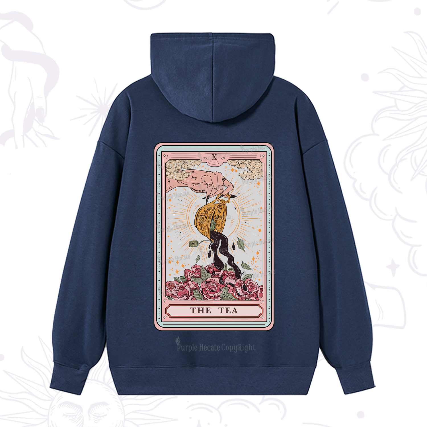 Purplehecate The Tea Tarot Card Hoodie