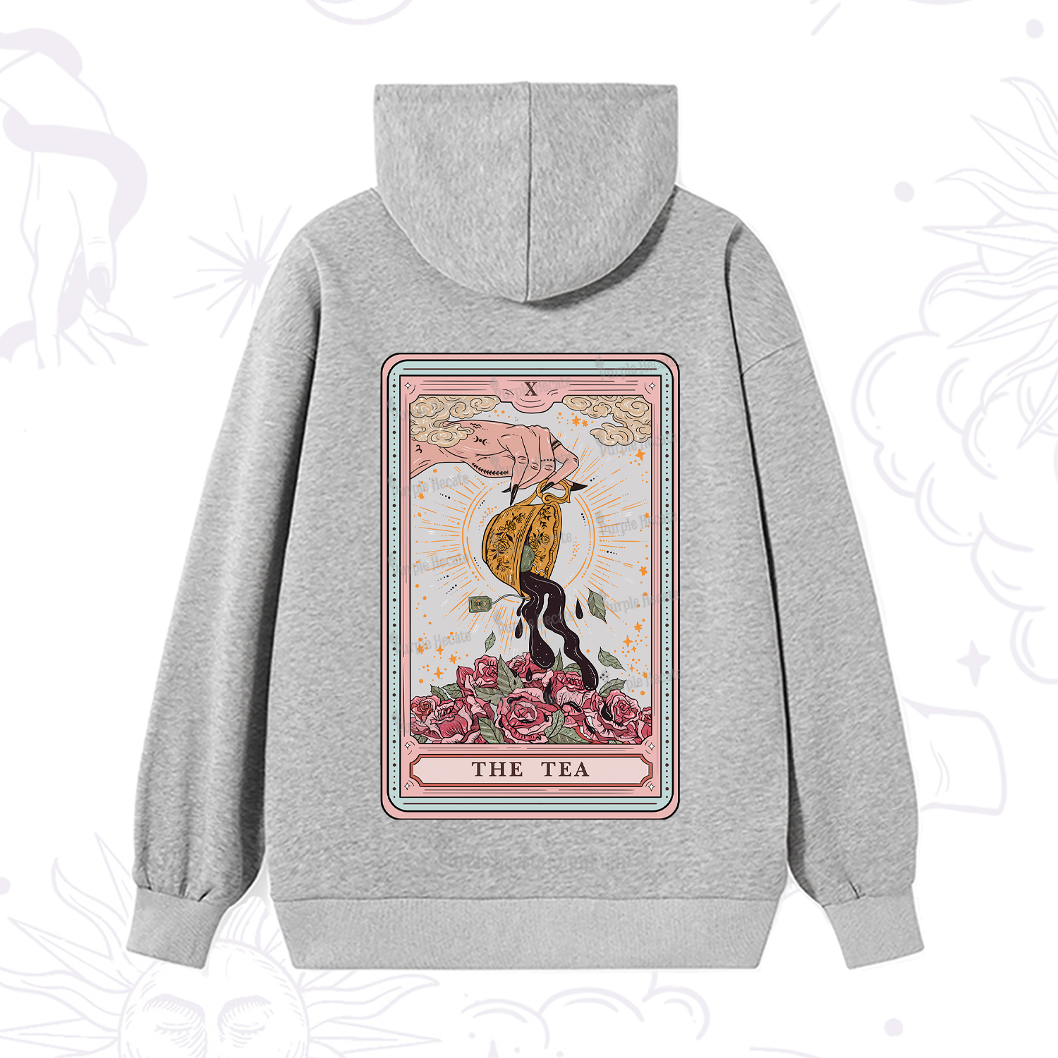 Purplehecate The Tea Tarot Card Hoodie