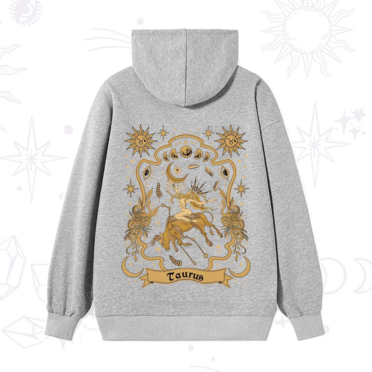Purplehecate Taurus' Astral Mirage Zodiac Hoodie