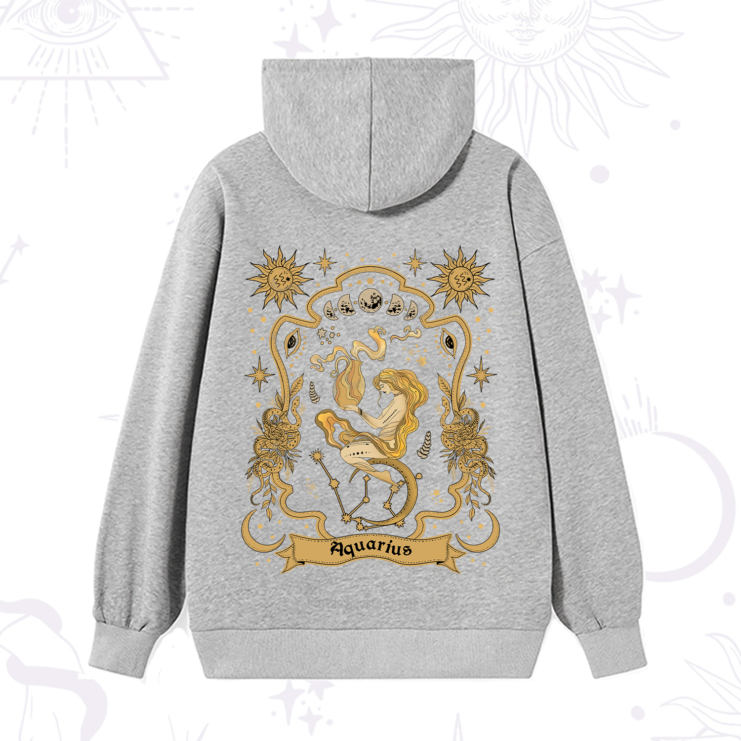 Purplehecate Aquarius' Astral Mirage Zodiac Hoodie