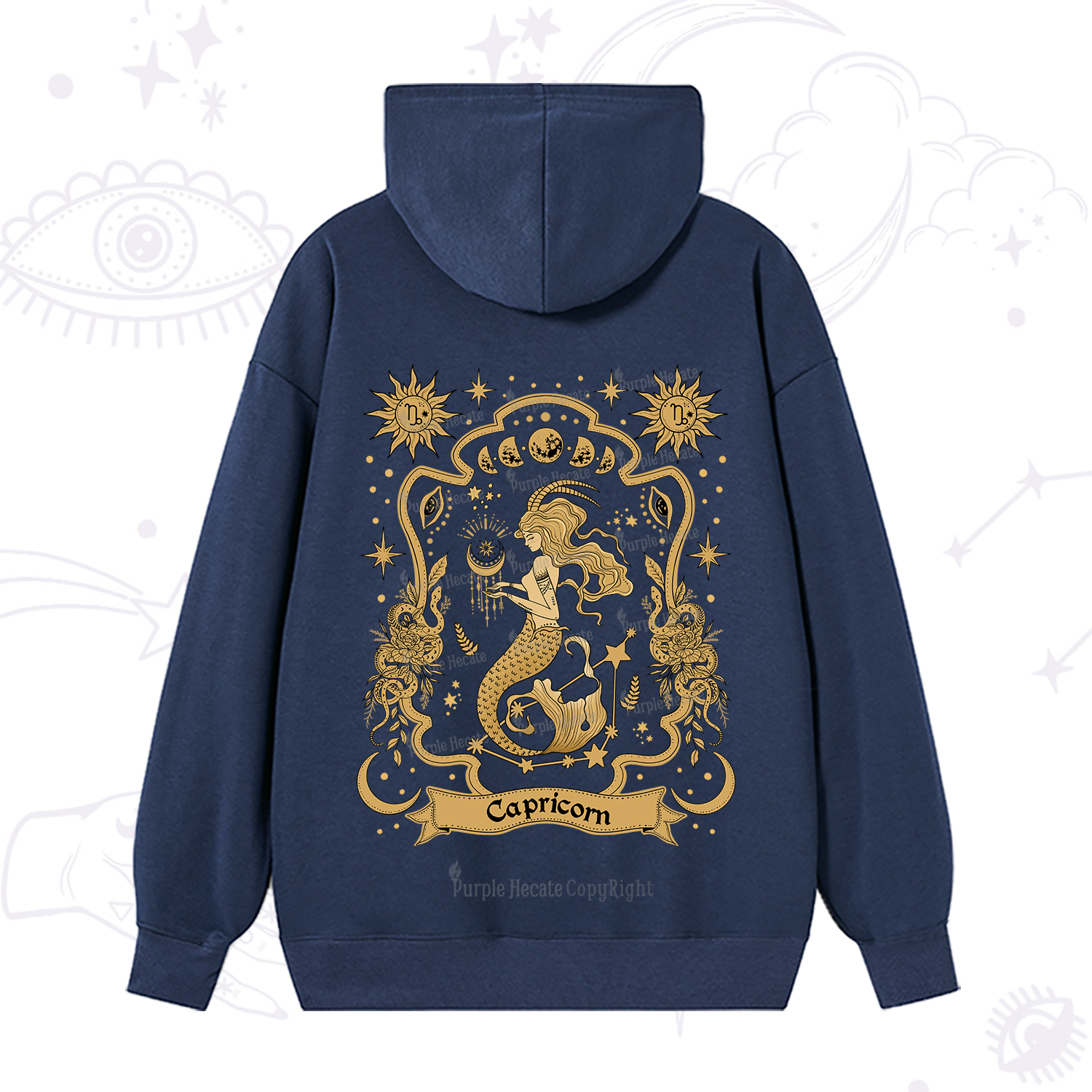 Purplehecate Capricorn' Astral Mirage Zodiac Hoodie