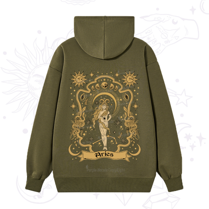 Purplehecate Aries' Astral Mirage Zodiac Hoodie