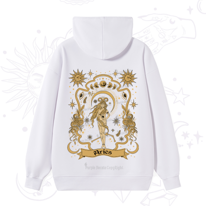 Purplehecate Aries' Astral Mirage Zodiac Hoodie