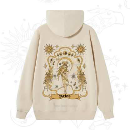 Purplehecate Aries' Astral Mirage Zodiac Hoodie