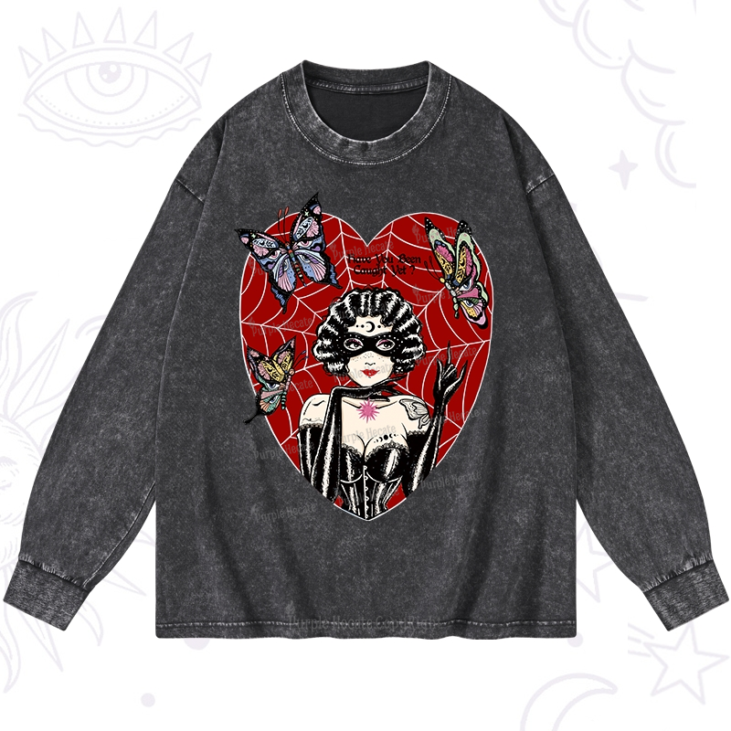 Purplehecate Dark Phantom Washed Long Sleeve Shirt