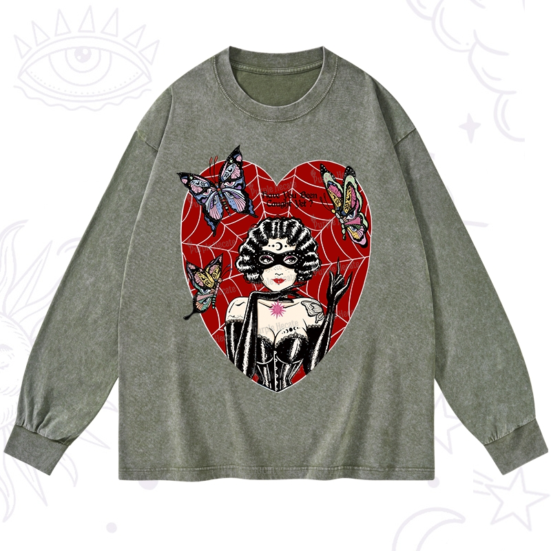 Purplehecate Dark Phantom Washed Long Sleeve Shirt