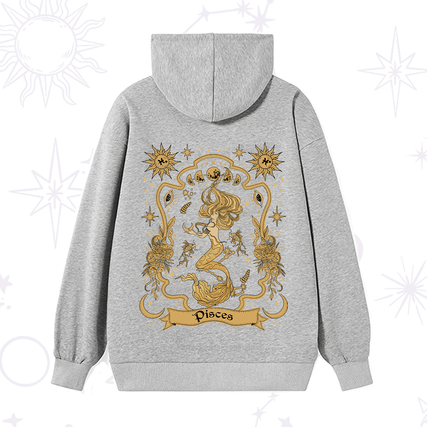 Purplehecate Pisces' Astral Mirage Zodiac Hoodie