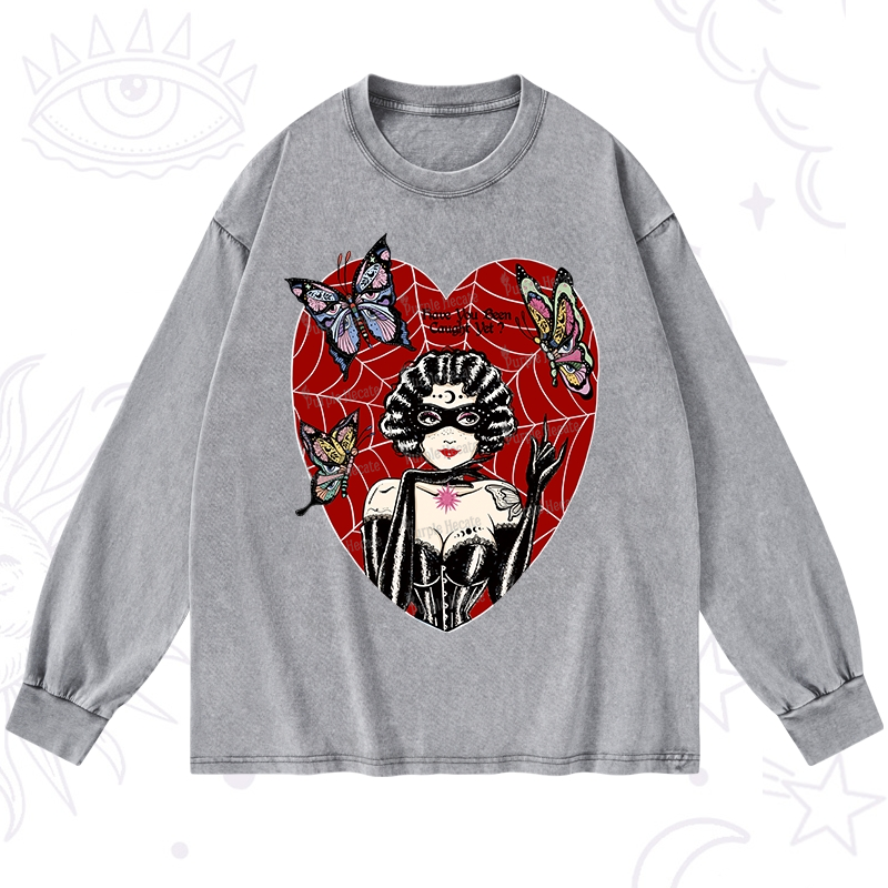 Purplehecate Dark Phantom Washed Long Sleeve Shirt