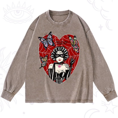 Purplehecate Dark Phantom Washed Long Sleeve Shirt