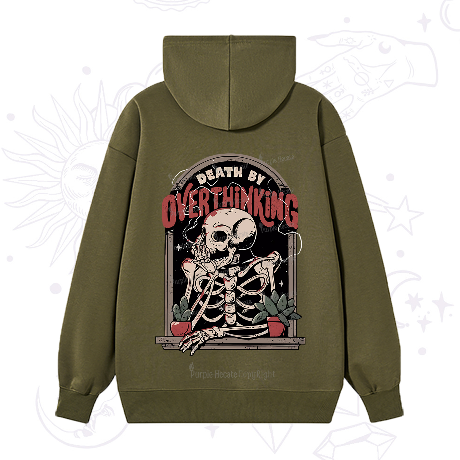 Purplehecate Death By Overthinking Hoodie