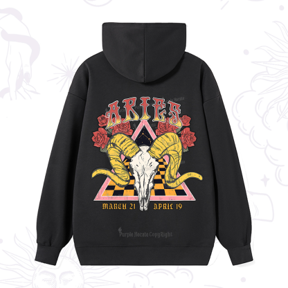 Purplehecate Aries Crew Zodiac Hoodie
