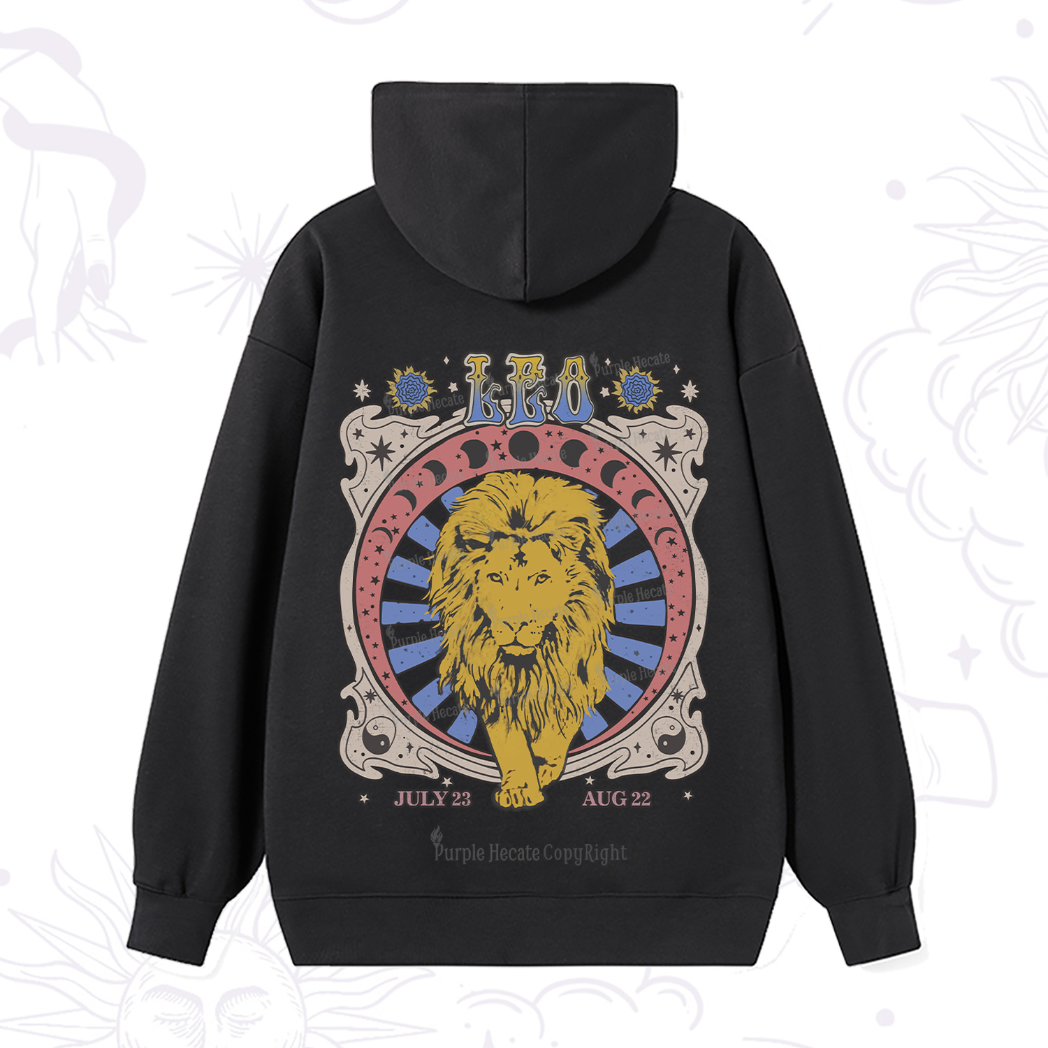 Purplehecate Leo Crew Zodiac Hoodie