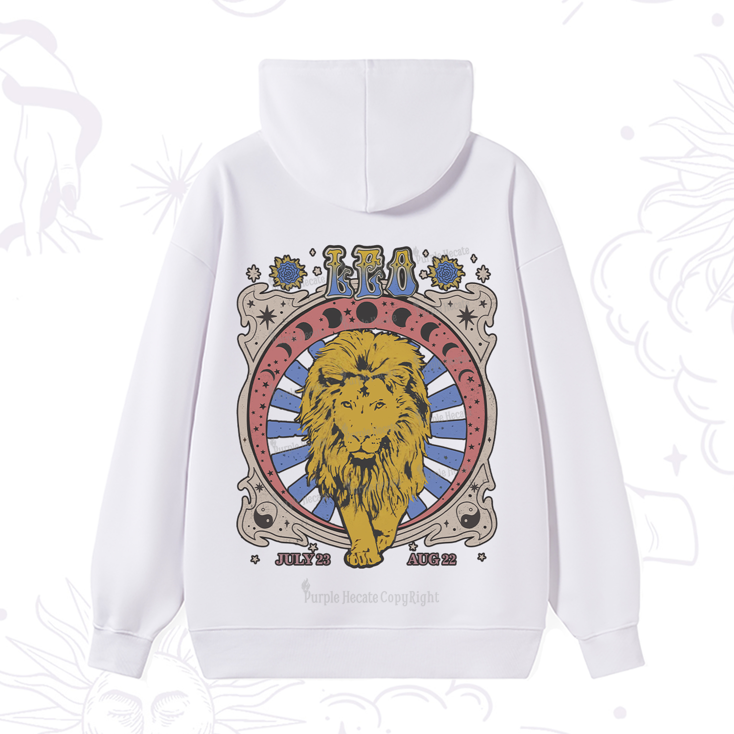 Purplehecate Leo Crew Zodiac Hoodie