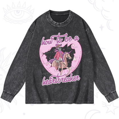 Purplehecate Heartbreaker Washed Long Sleeve Shirt