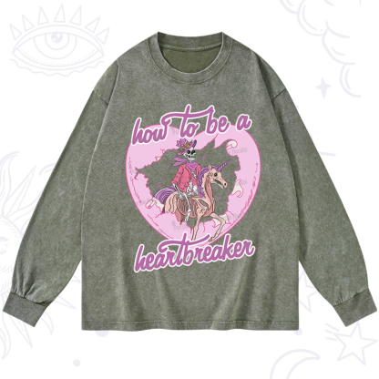 Purplehecate Heartbreaker Washed Long Sleeve Shirt