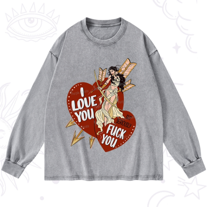 Purplehecate Love But Not Really Washed Long Sleeve Shirt