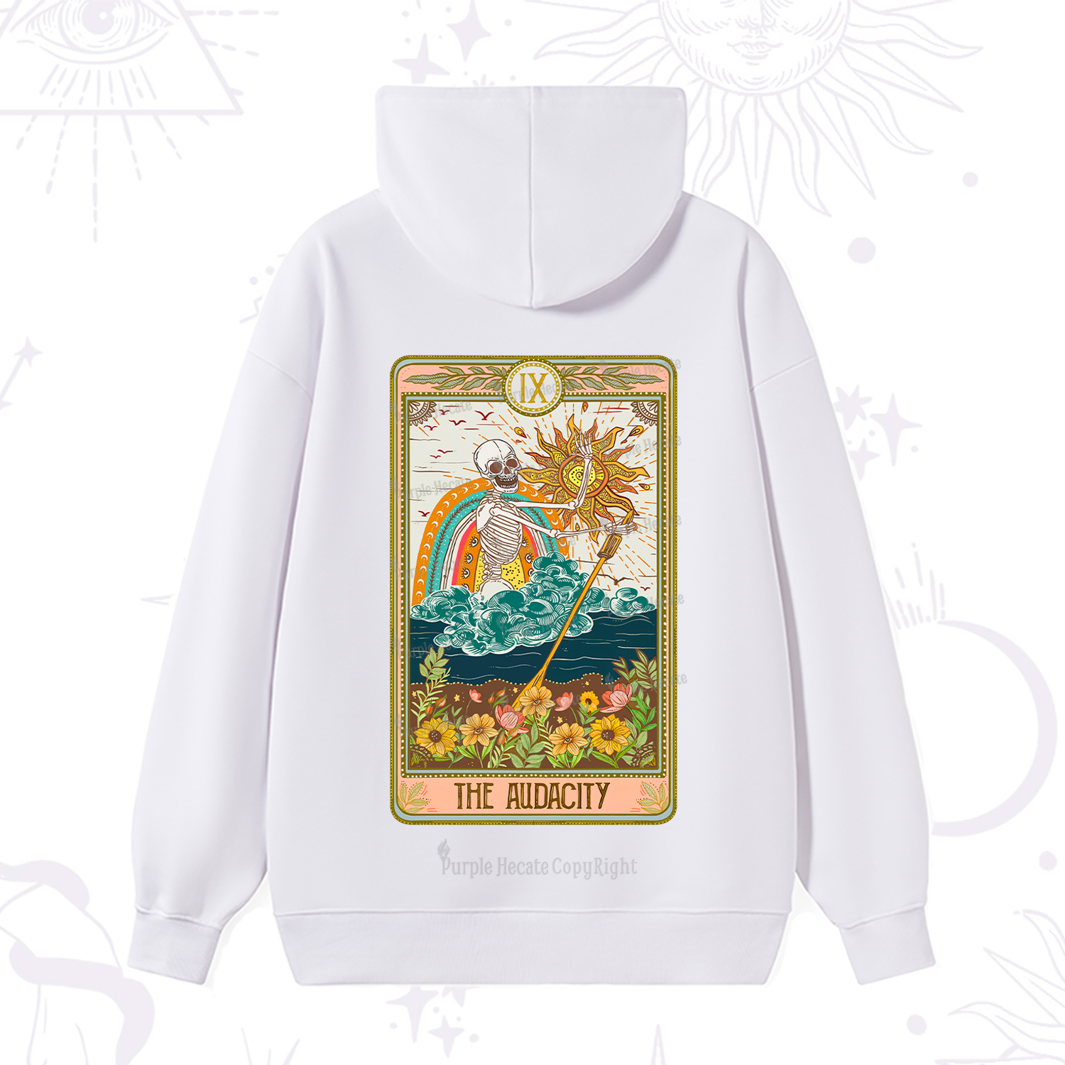 Purplehecate The Audacity Tarot Card Hoodie