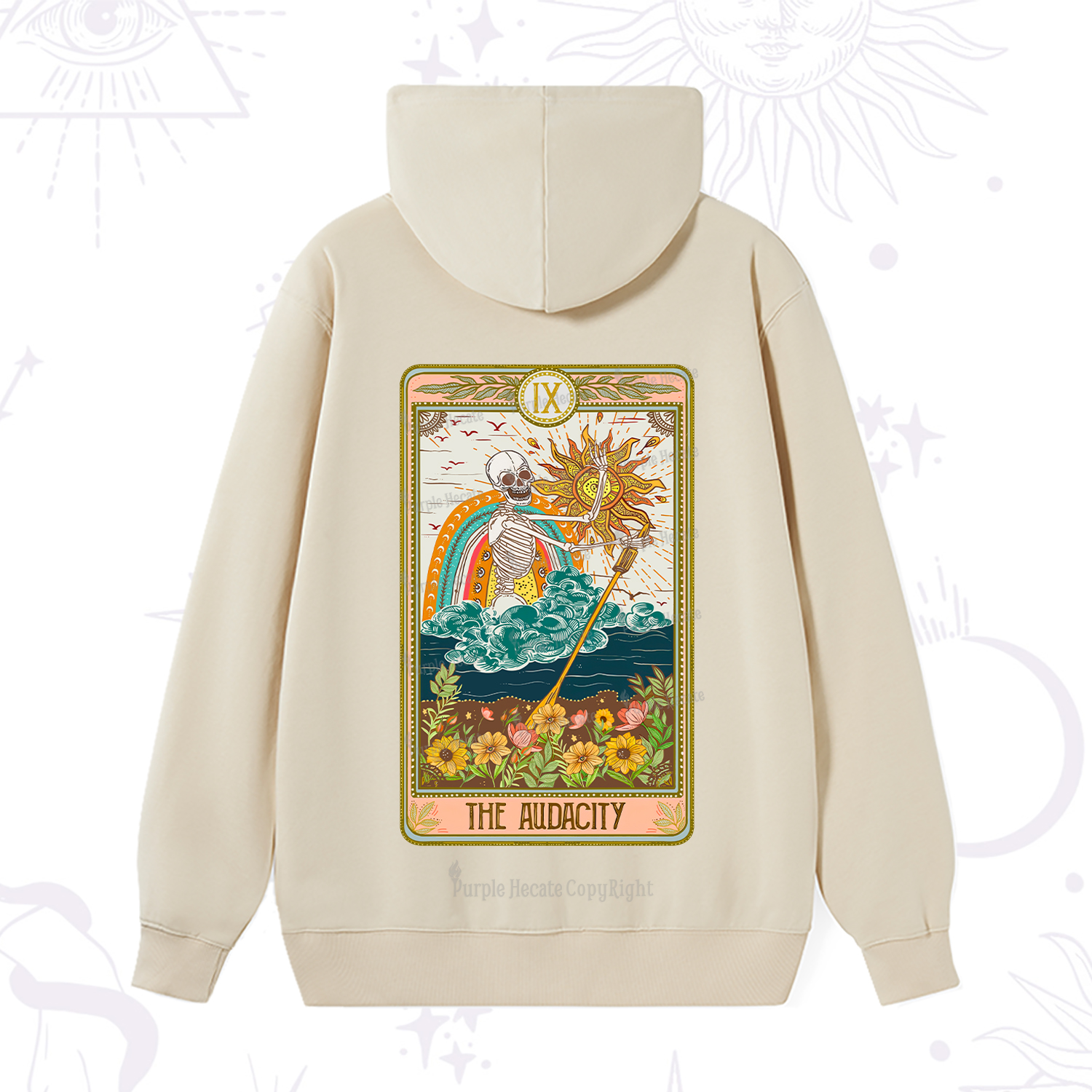 Purplehecate The Audacity Tarot Card Hoodie