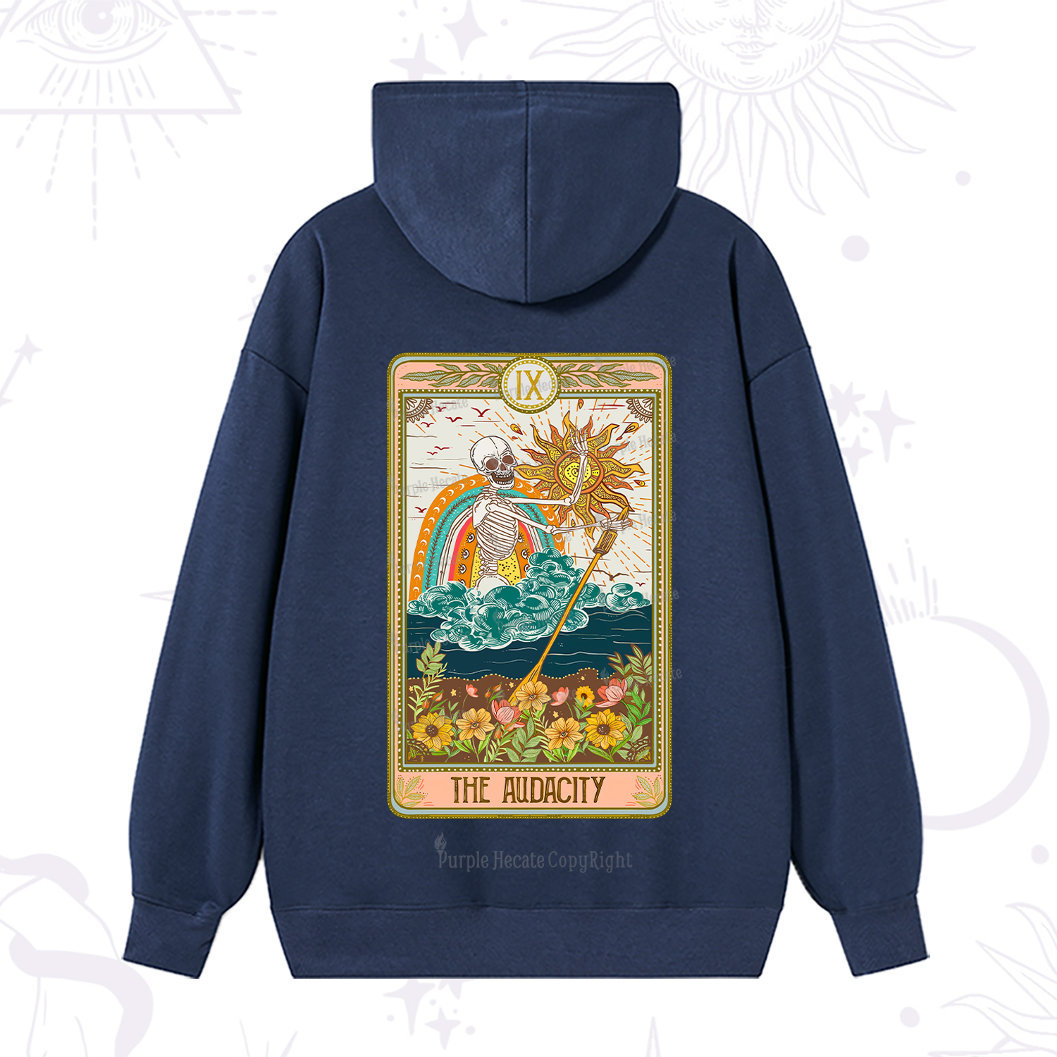 Purplehecate The Audacity Tarot Card Hoodie