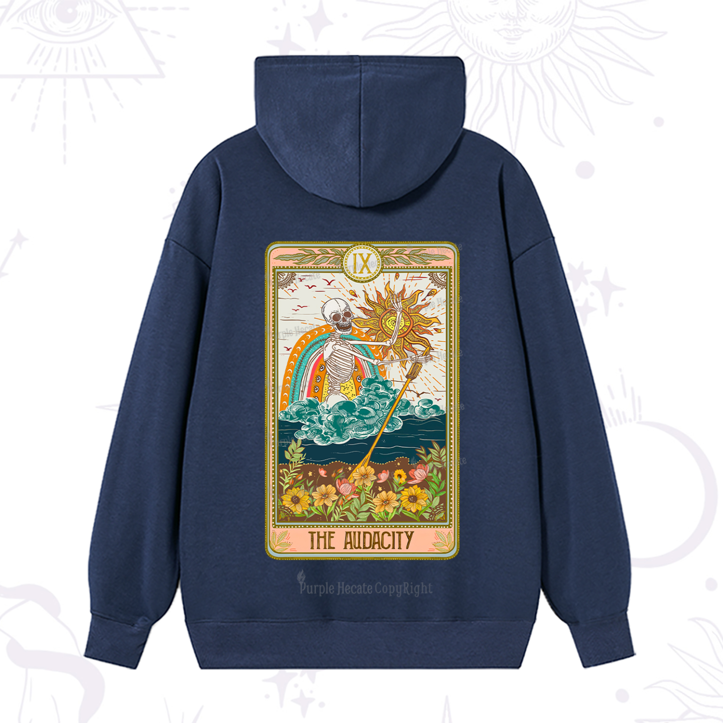 Purplehecate The Audacity Tarot Card Hoodie